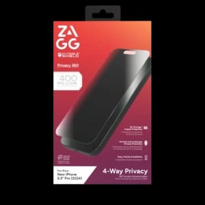 ZAGG InvisibleShield Glass Elite Privacy 360 Apple iPhone 16 Pro Max