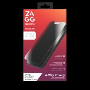 ZAGG InvisibleShield Glass Elite Privacy 360 Apple iPhone 15 Plus / 16 Plus