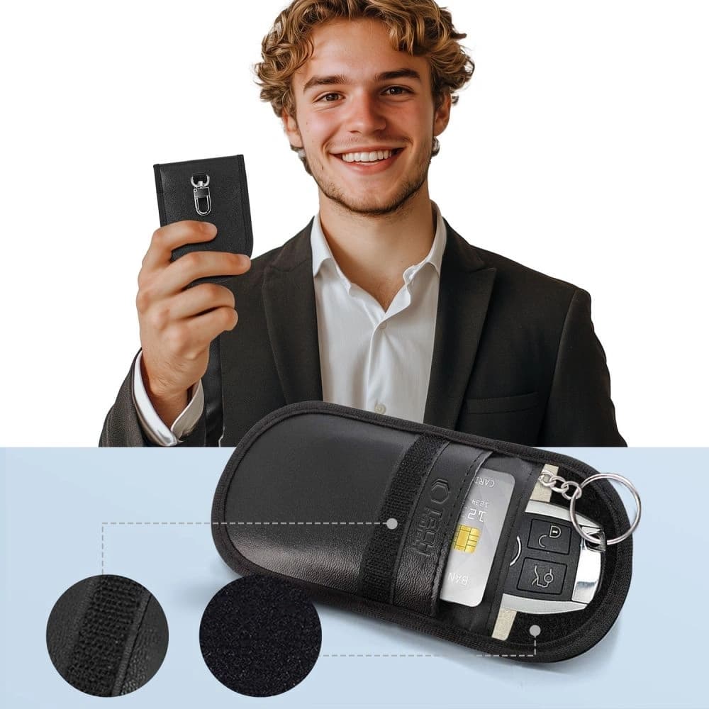 Tech-Protect KLR100 faraday cage Pouch Keyless RFID Signal Blocker Case Black - 4
