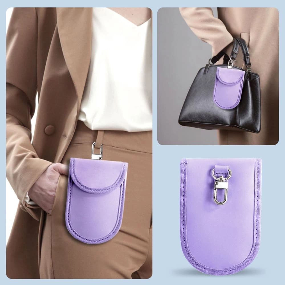 Tech-Protect KLR100 faraday cage Pouch Keyless RFID Signal Blocker Case Lavender - 7