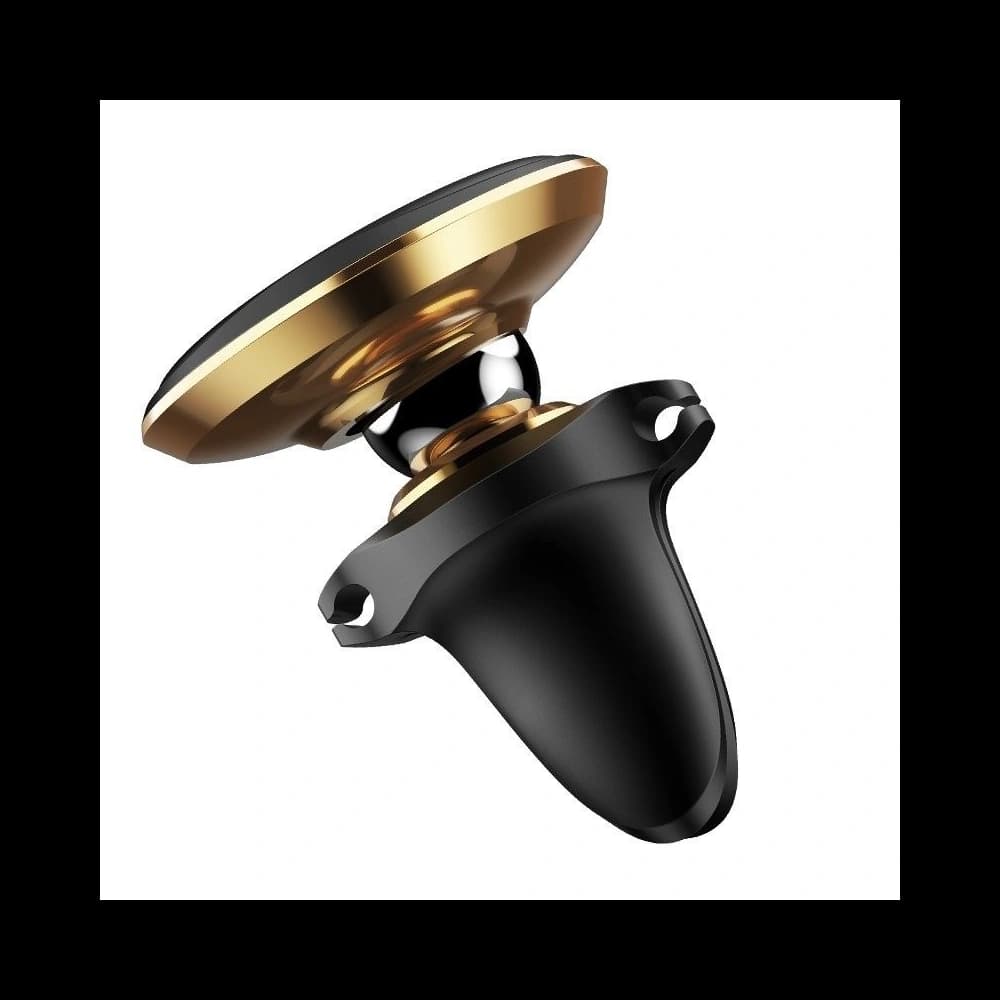 Baseus Magnetic Air Vent Car Mount Holder with cable clip Gold - 3