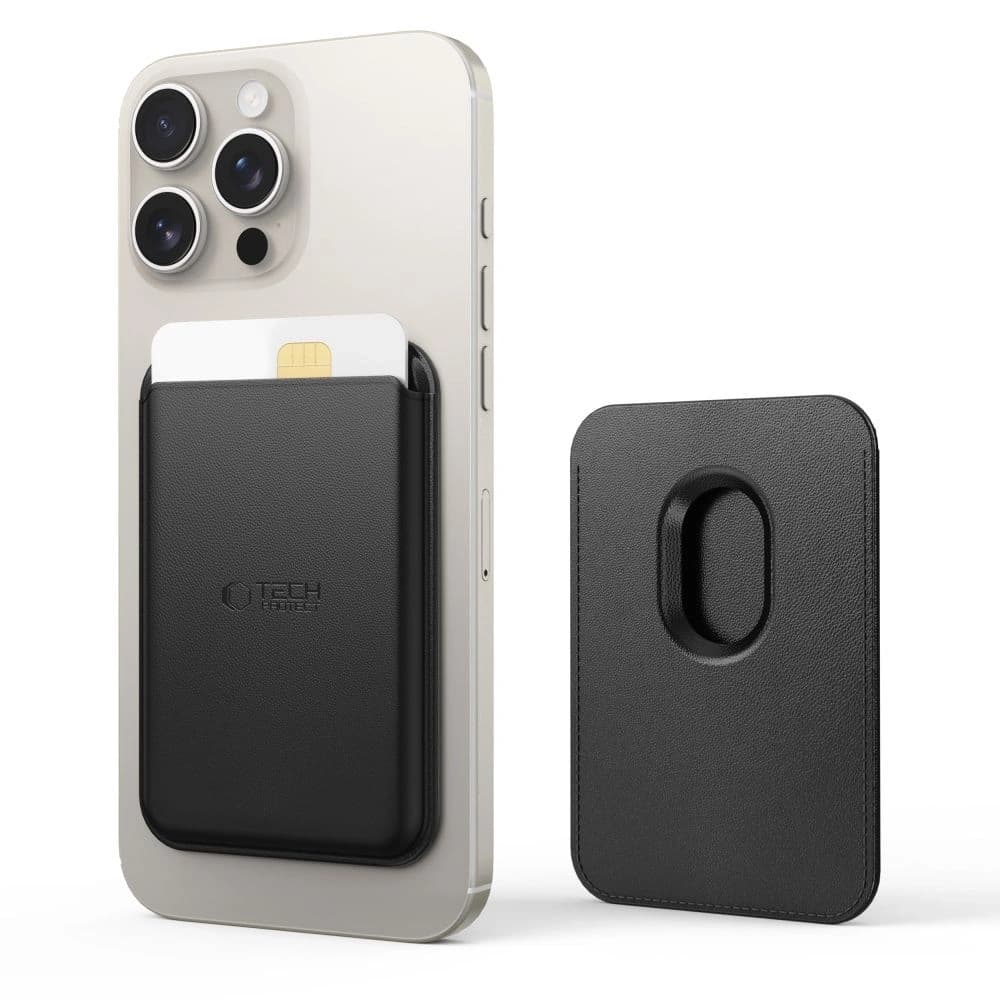 Tech-Protect MagWallet MagSafe Universal Magnetic Kartenhalter Schwarz - 2