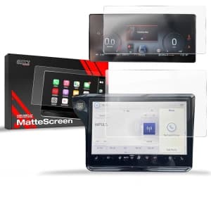 Matte GrizzGlass CarDisplay Protection Ford Puma 12" 2024-2025 [2in1]