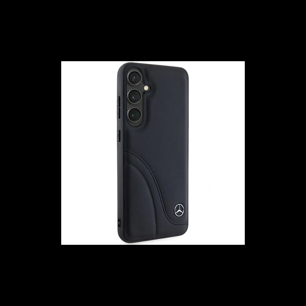 Mercedes MEHCS24S23RBCSK Samsung Galaxy S24 Hartschale Leder mit gebogenen Nähten schwarz - 4