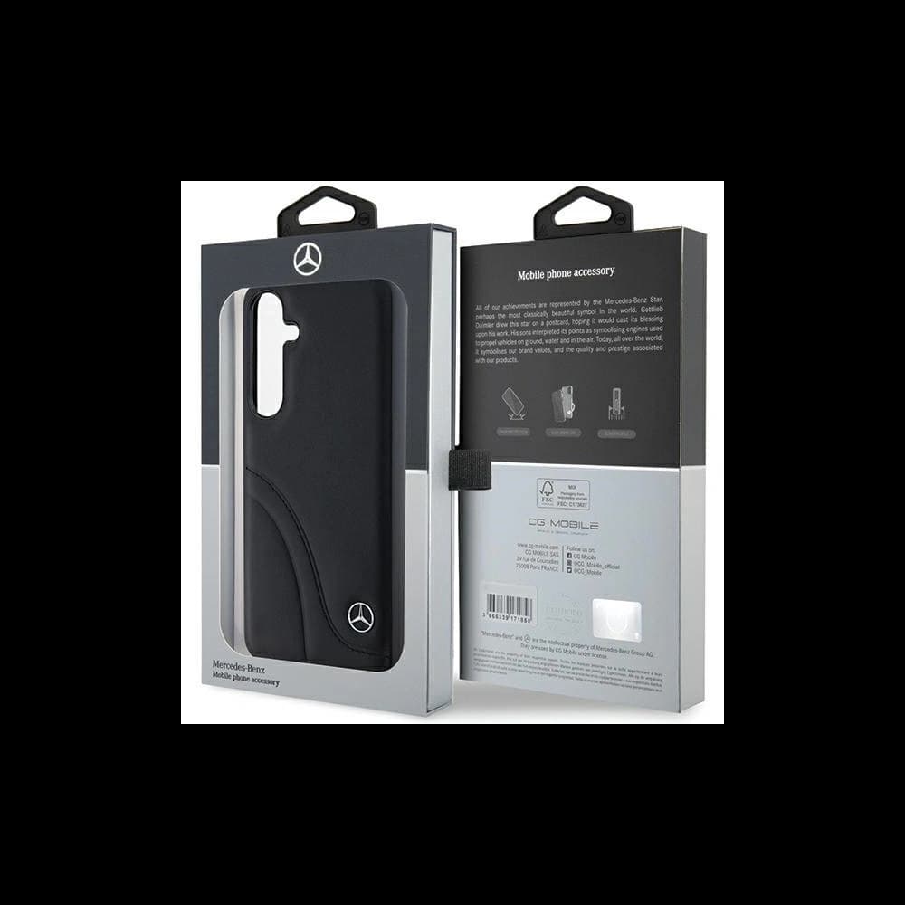 Mercedes MEHCS24S23RBCSK Samsung Galaxy S24 Hartschale Leder mit gebogenen Nähten schwarz - 8