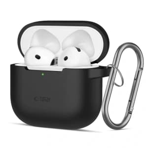 Tech-Protect Silicone Hook Apple Airpods 4 Black