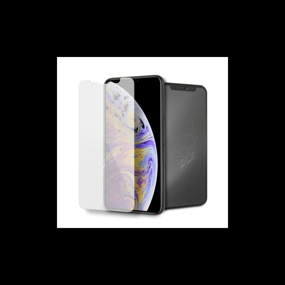 Karl Lagerfeld iPhone Xs Max KLTGMI65TR Silohouette Magic Logo gehärtetes Glas - 1