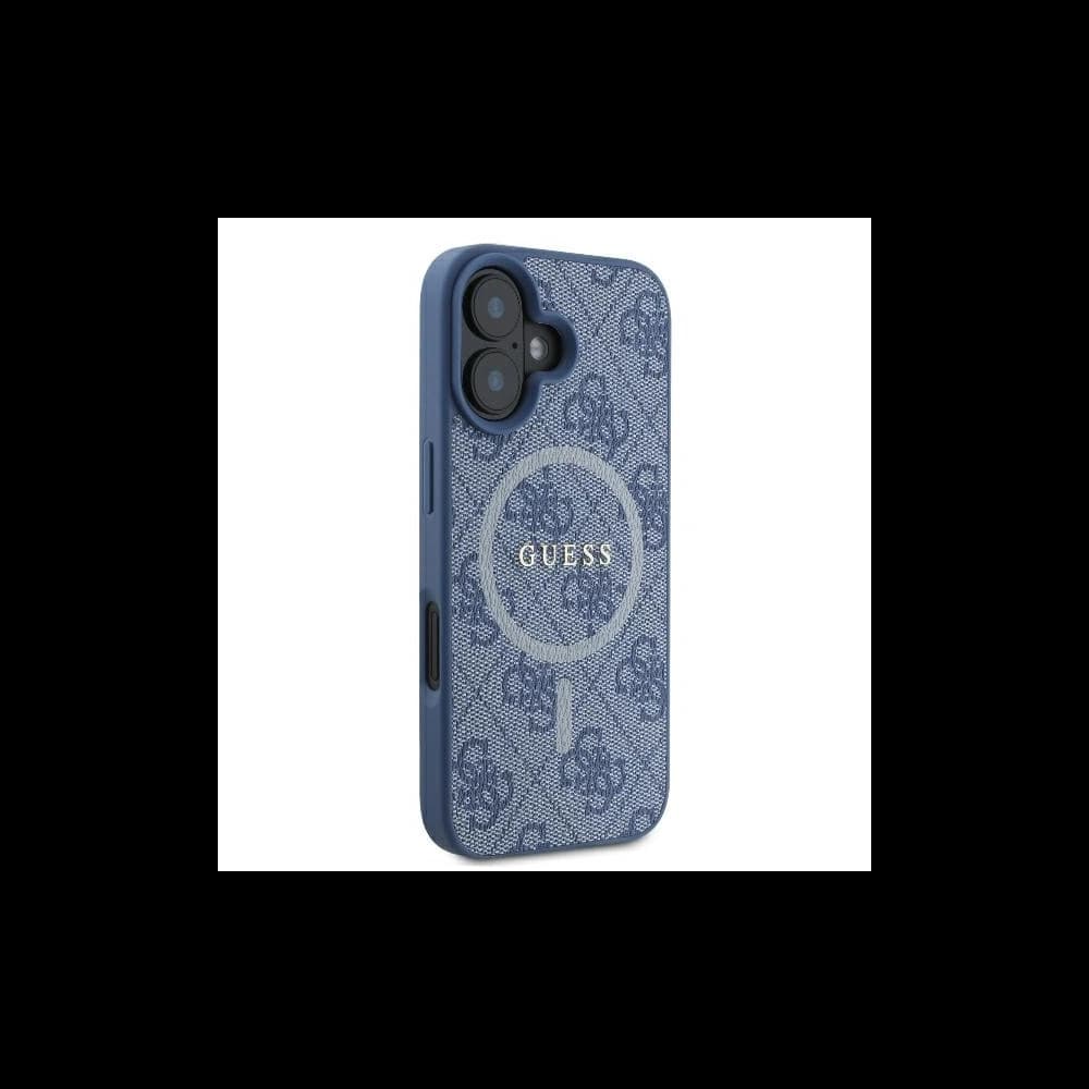 Guess GUHMP16MG4GFRB Apple iPhone 16 Plus Hardcase 4G Ring Classic Logo MagSafe blau - 4
