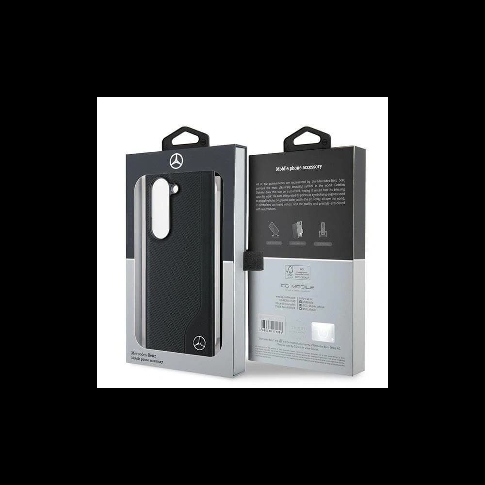 Mercedes MEHMZFD623RBGVK Samsung Galaxy Z Fold6 Leather Wood Imitation MagSafe black - 7