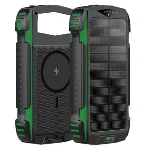 4smarts TitanPack Rugged UltiMag 20000mAh solar powerbank green
