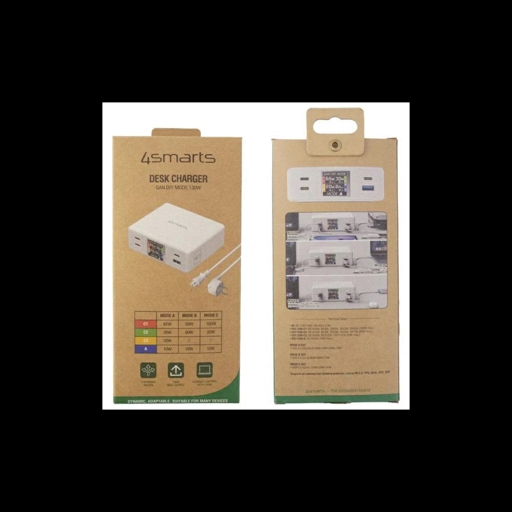 4smarts 130W GaN DIY Mode White Charging Station - 4