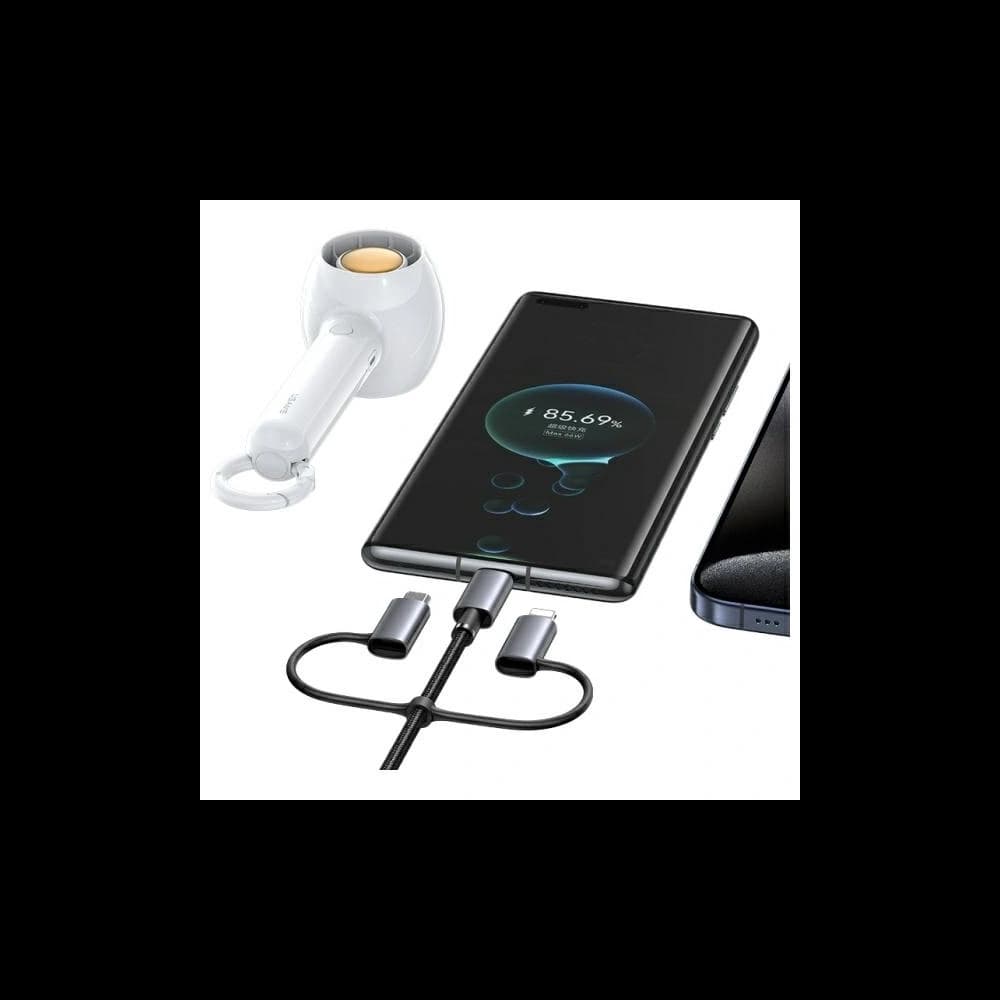 USAMS USB-A, USB-C / USB-C, Lightning, MicroUSB Kabel Schnellladung 60W 1.2m Datenkabel Digitalanzeige Aluminiumlegierung Serie Sufeng - 3