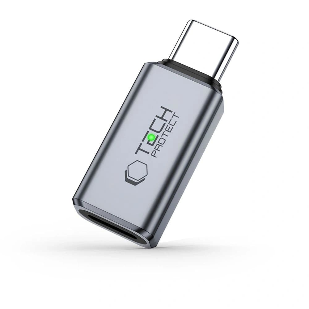 Tech-Protect Ultraboost Audio-Adapter USB-C / Lightning Grau - 1