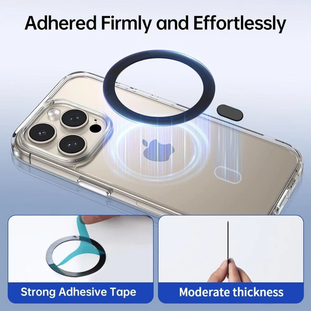 Tech-Protect MMP-100 Magnetic MagSafe Ring Black & White [2 PACK] - 8