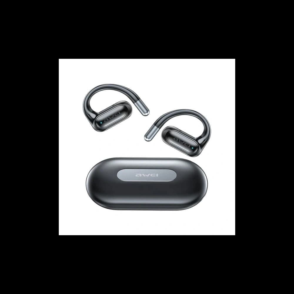 AWEI T93 Bluetooth 5.4 OWS kabellose Kopfhörer + Dockingstation schwarz - 2