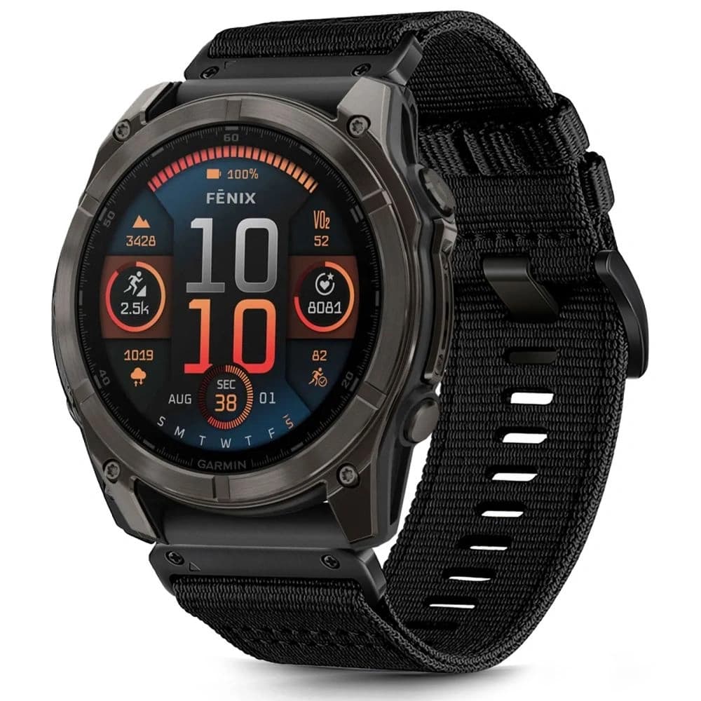 Tech-Protect Nylon Classic Garmin Fenix 5x / 5x Plus / 6x / 6x Pro / 7x / 8 51mm Black - 2