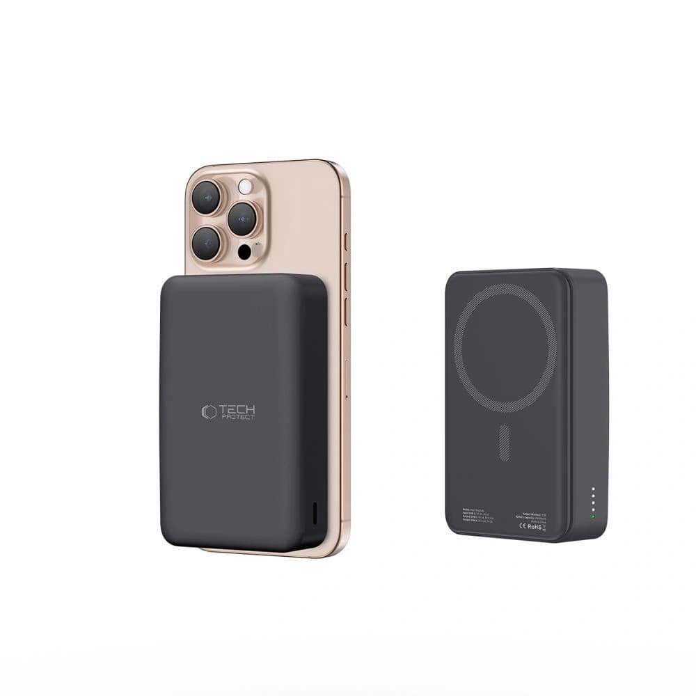 Tech-Protect PB12 LifeMag Powerbank 15W MagSafe 20000mah Black - 5