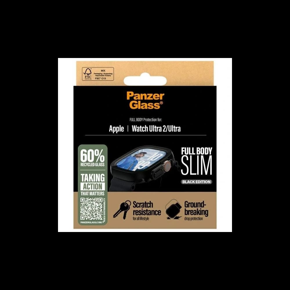 PanzerGlass Vollkörper Slim Apple Watch Ultra 2 / Ultra 49mm schwarz - 4