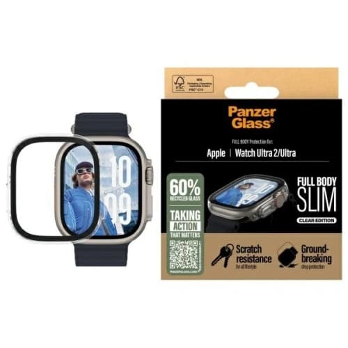PanzerGlass Vollkörper Slim Apple Uhr Ultra 2 / Ultra 49mm transparent