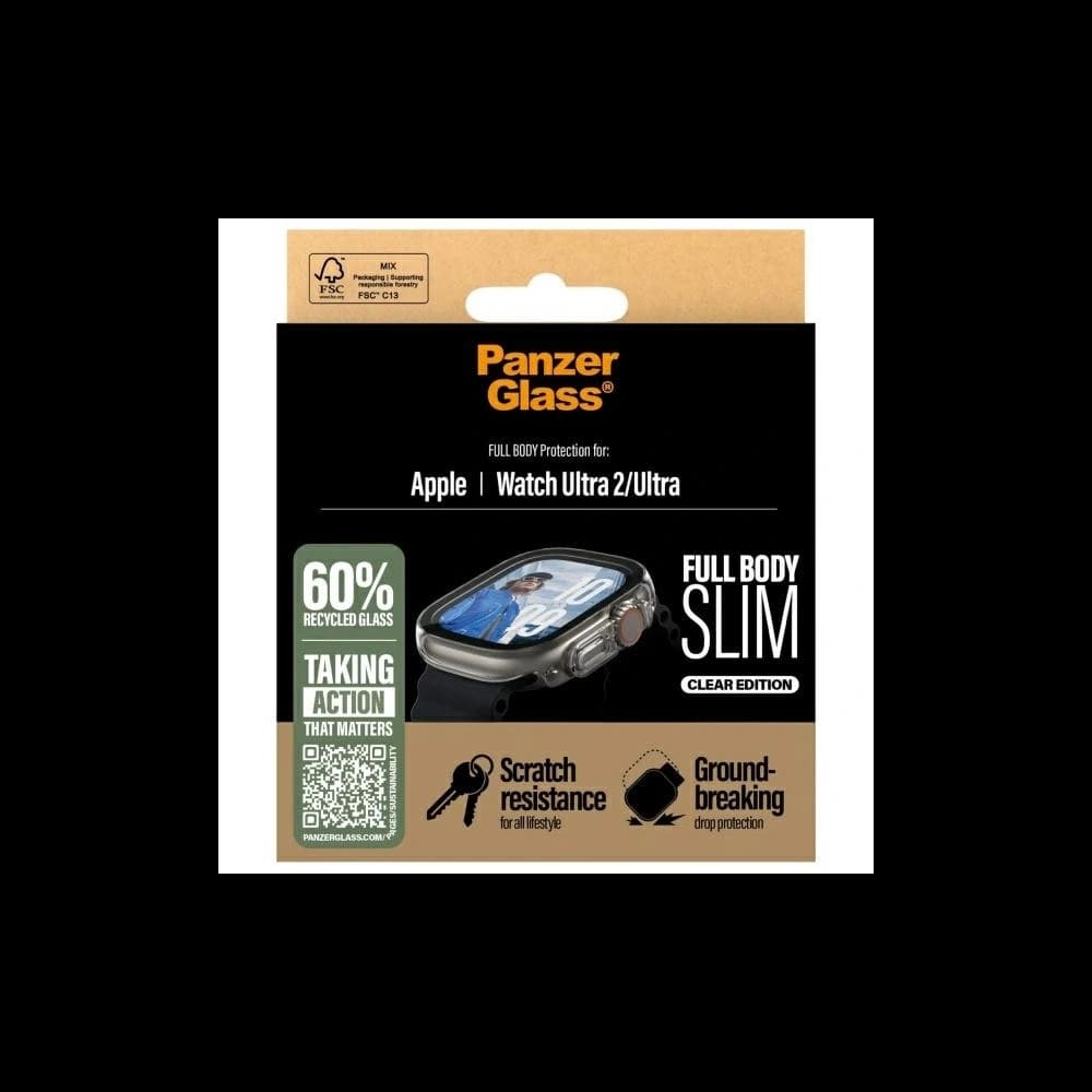 PanzerGlass Vollkörper Slim Apple Uhr Ultra 2 / Ultra 49mm transparent - 4