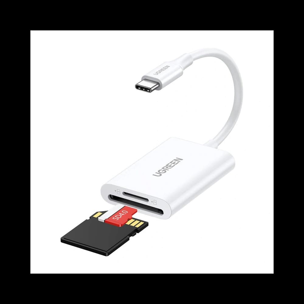 UGREEN CM265 USB-C / SD, MicroSD Card Reader (white) - 1