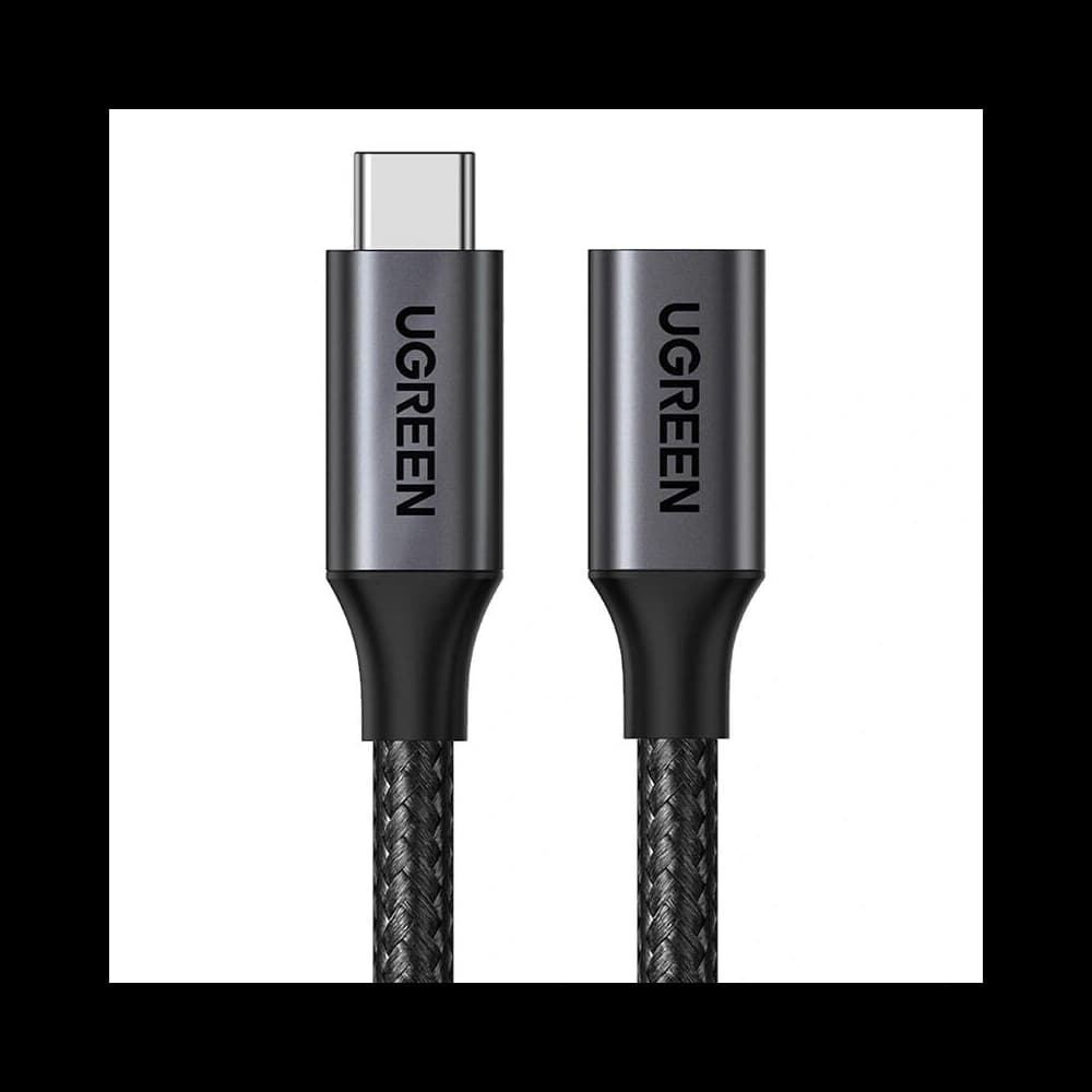 UGREEN US372 USB-C 3.2 male to USB-C Gen 2 female extension cable 0.5m (black) - 1
