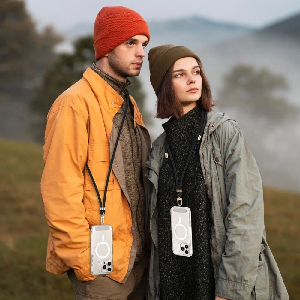 Tech-Protect C7S Rope Crossbody Strap Black/gold - 3