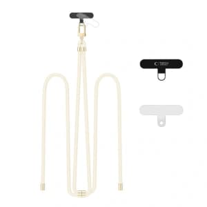 Tech-Protect C7S Rope Crossbody Strap Beige/gold