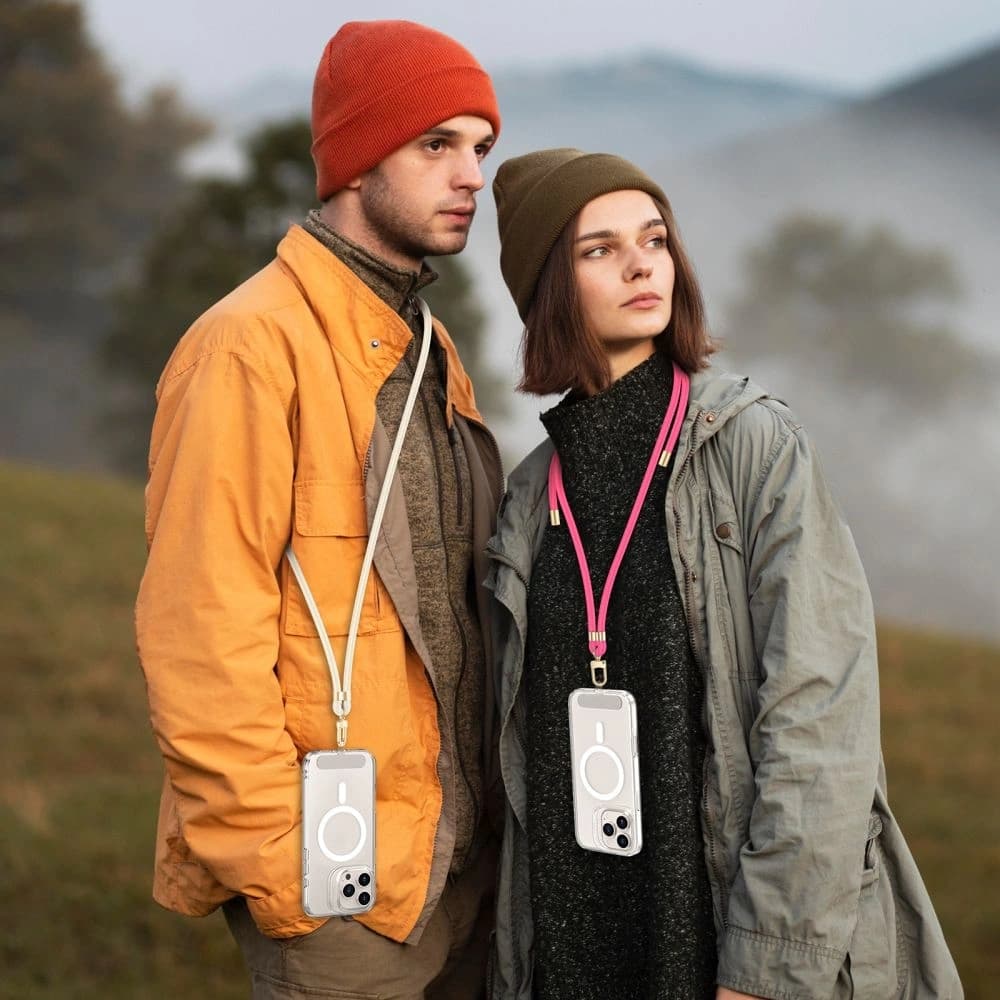 Tech-Protect C7S Rope Crossbody Strap Beige/gold - 3