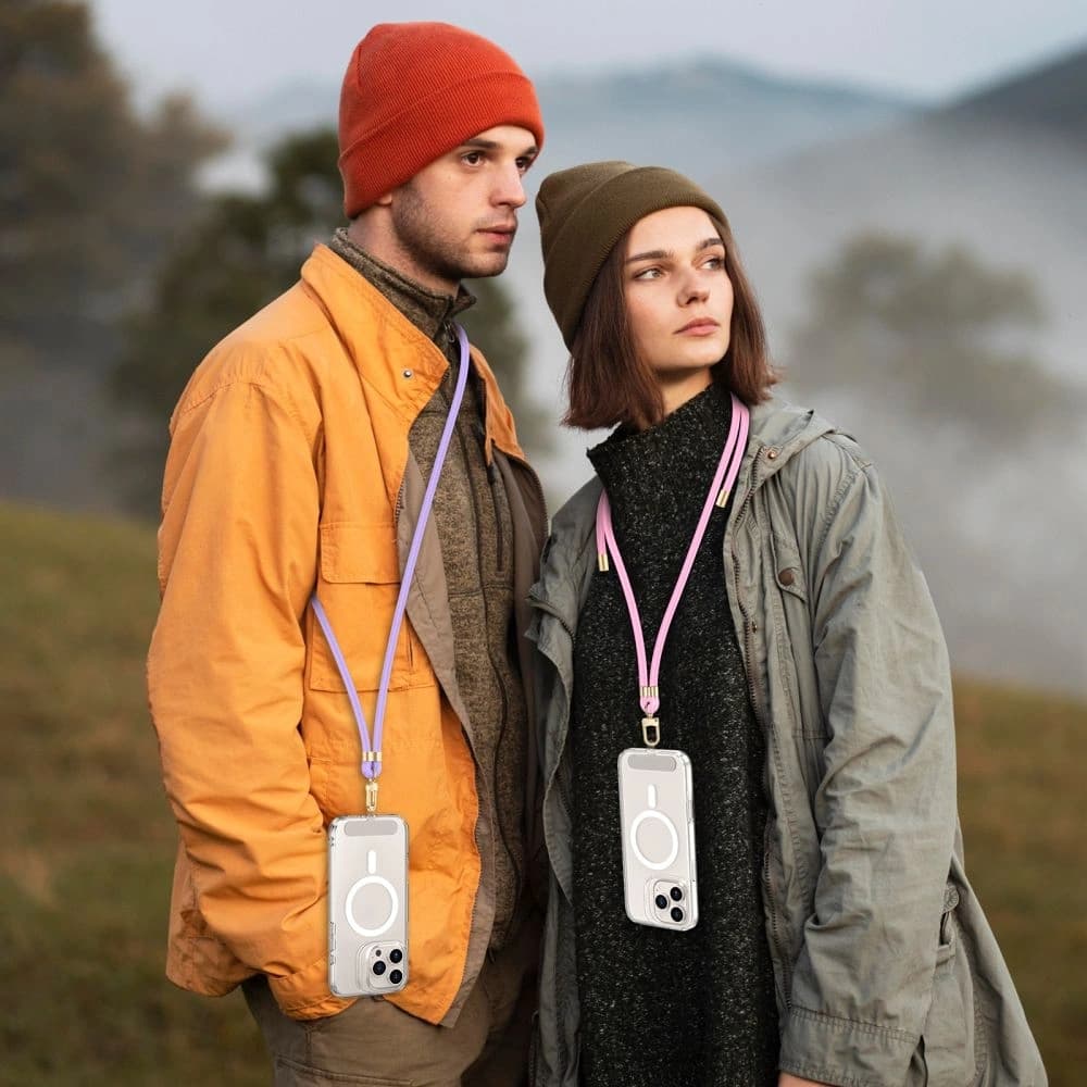 Tech-Protect C7S Seil-Crossbody-Gurt Baby Rosa/Gold - 3