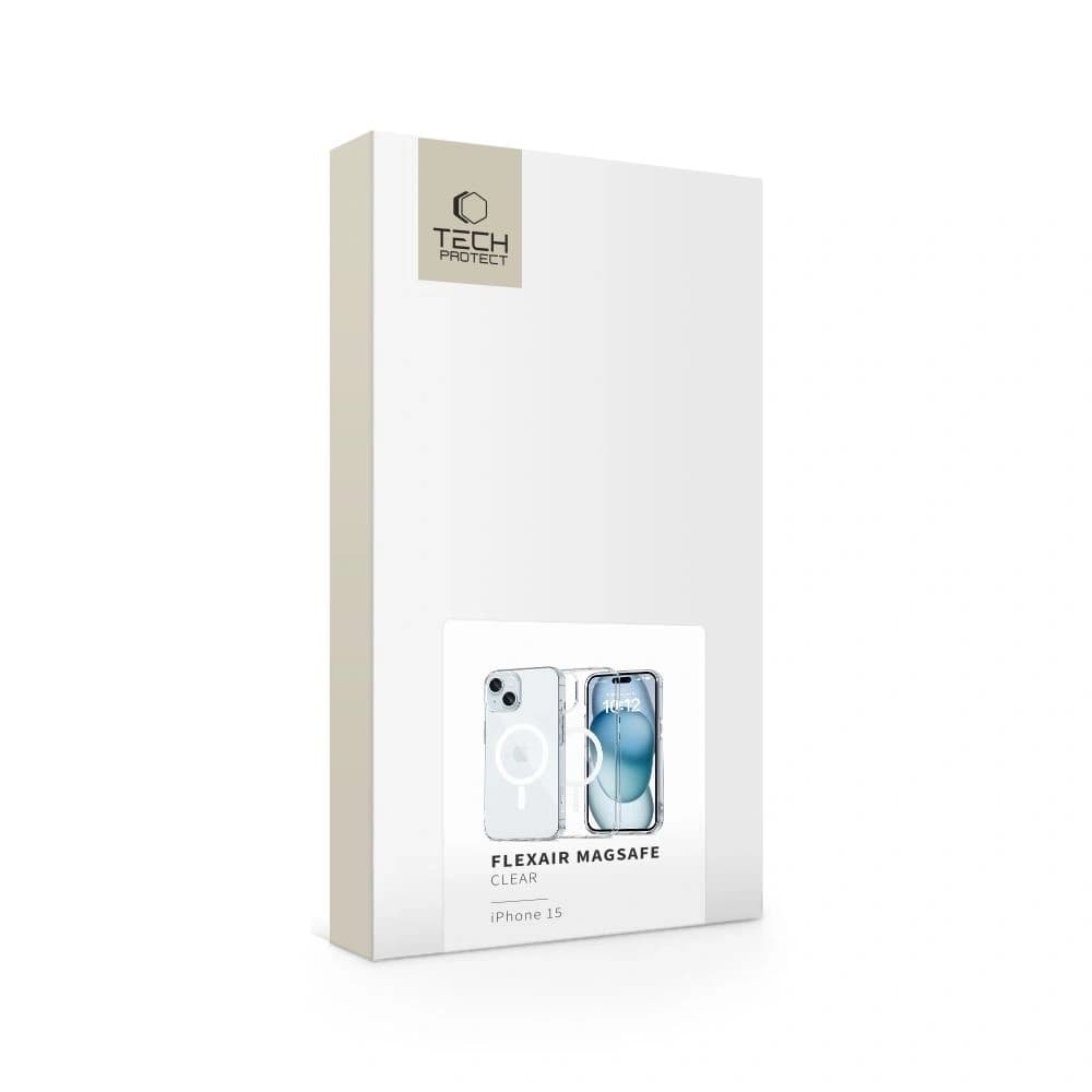 Tech-Protect FlexAir MagSafe Apple iPhone 15 Klar - 5