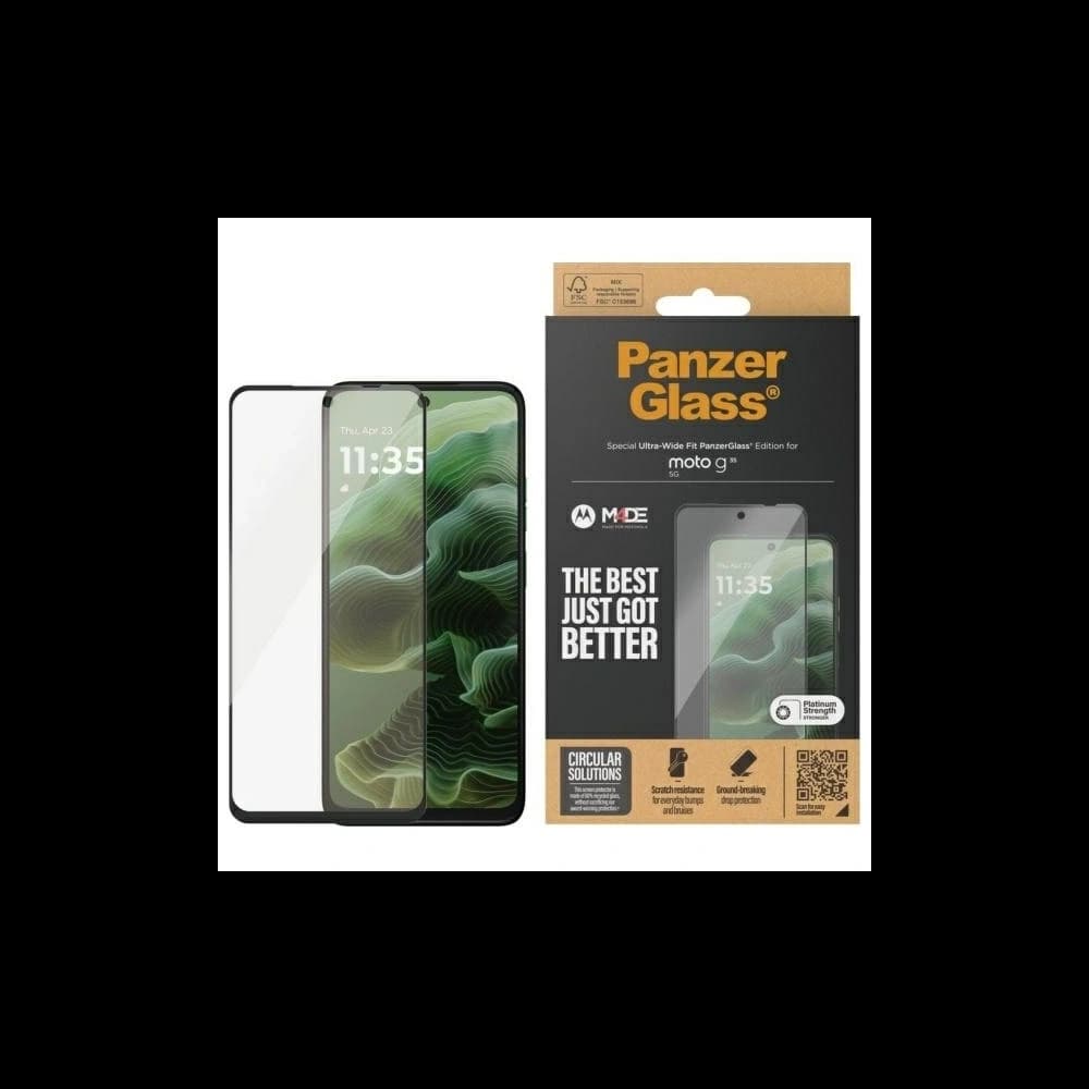 PanzerGlass Motorola Moto G35 5G Bildschirmschutz Ultra-Breite Passform - 1