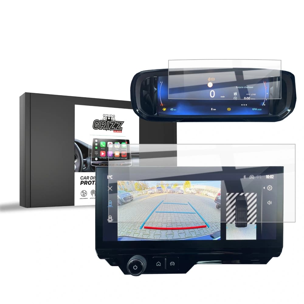 Ceramic GrizzGlass CarDisplay Protection Citroen Berlingo 3 10" 2023-2025 [2in1] - 1