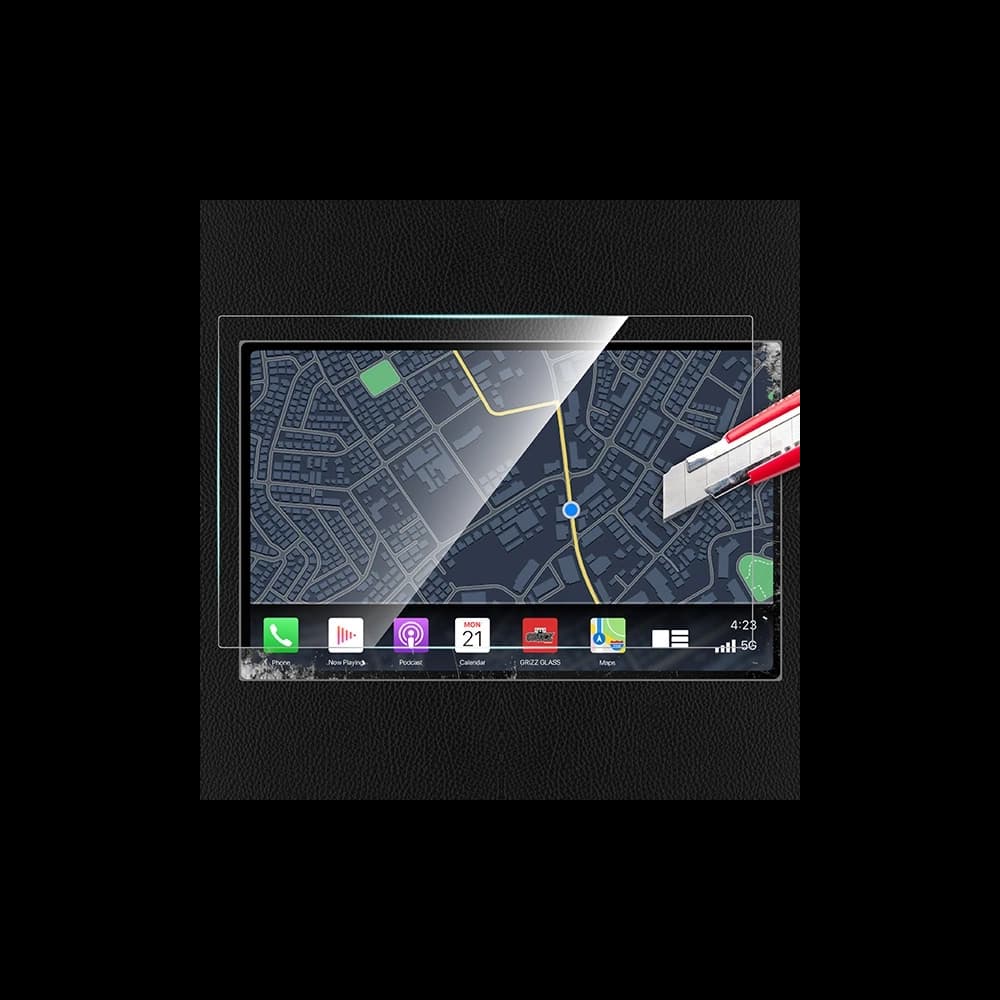 Ceramic GrizzGlass CarDisplay Protection Peugeot Partner 3 10" 2023-2025 [2in1] - 2