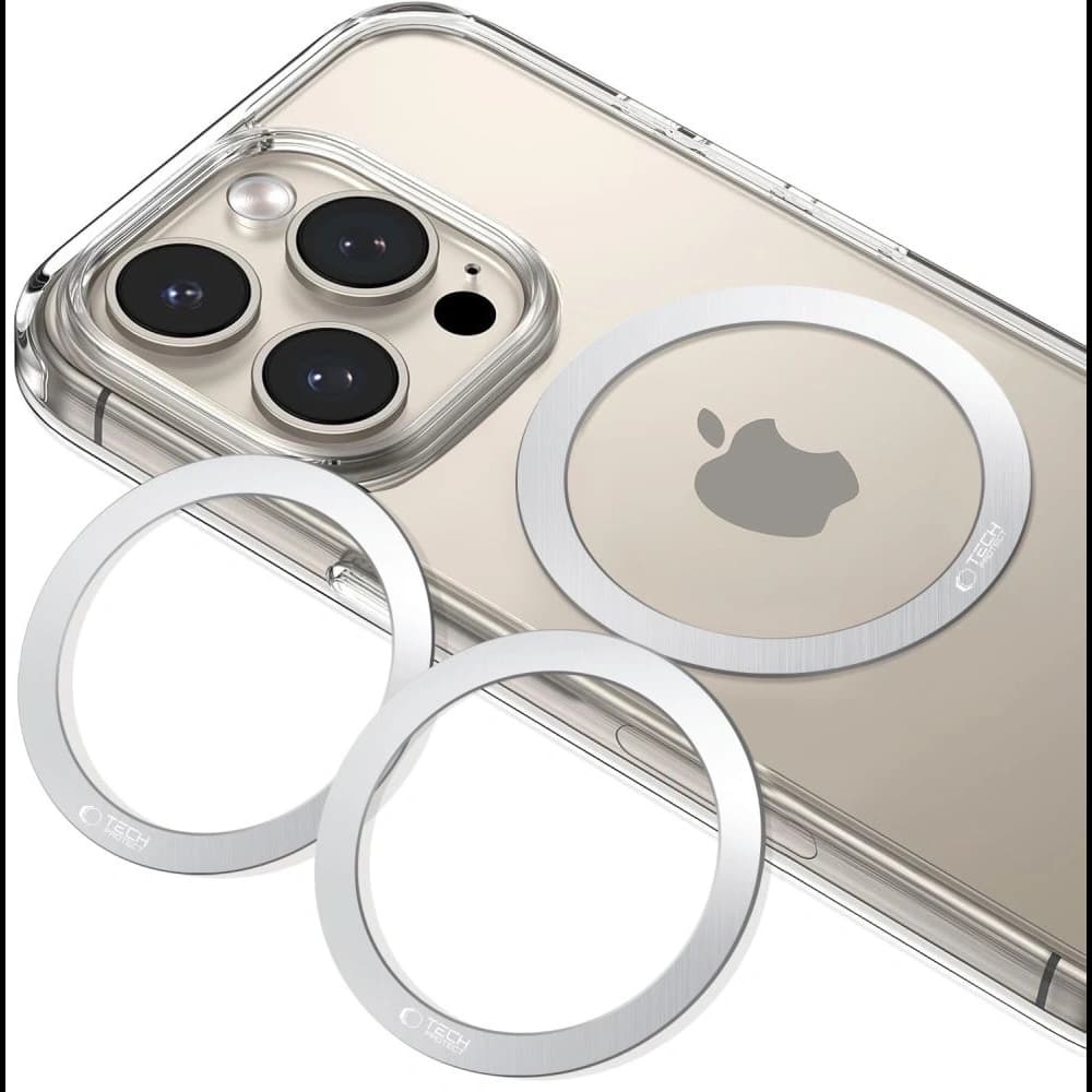 Tech-Protect MMP-110 Magnetic MagSafe Ring Silver [2 PACK] - 5