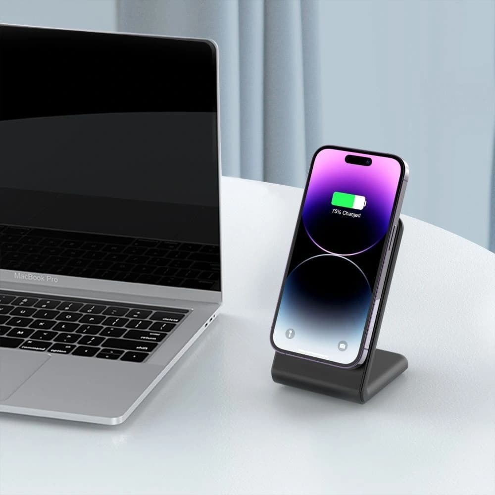 Tech-Protect QI15W-A38 Magnetic MagSafe Wireless Charger Black - 6