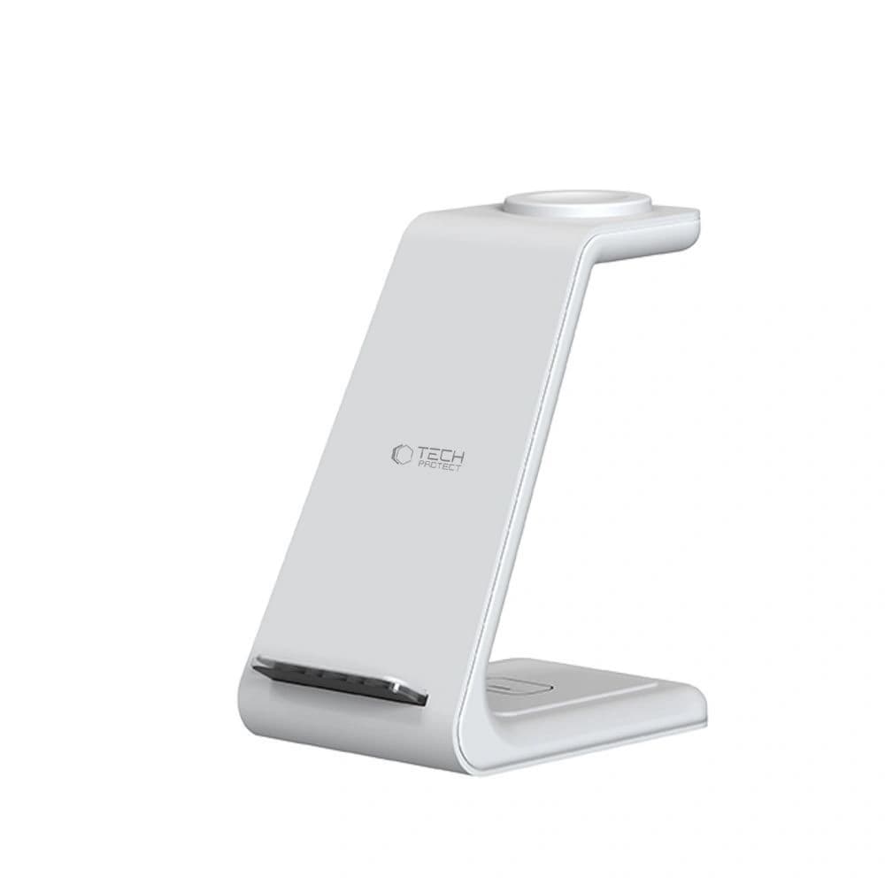 Tech-Protect QI15W-A36 3in1 Wireless Ladegerät für Apple Weiß - 3