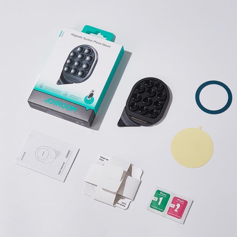 Uchwyt na smartfona z podstawką i przyssawkami Joyroom JR-ZS418 MagSafe czarny - 3