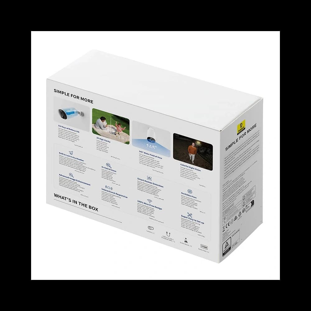 Baseus B1 2K Außenkamera (Weiß) - 7
