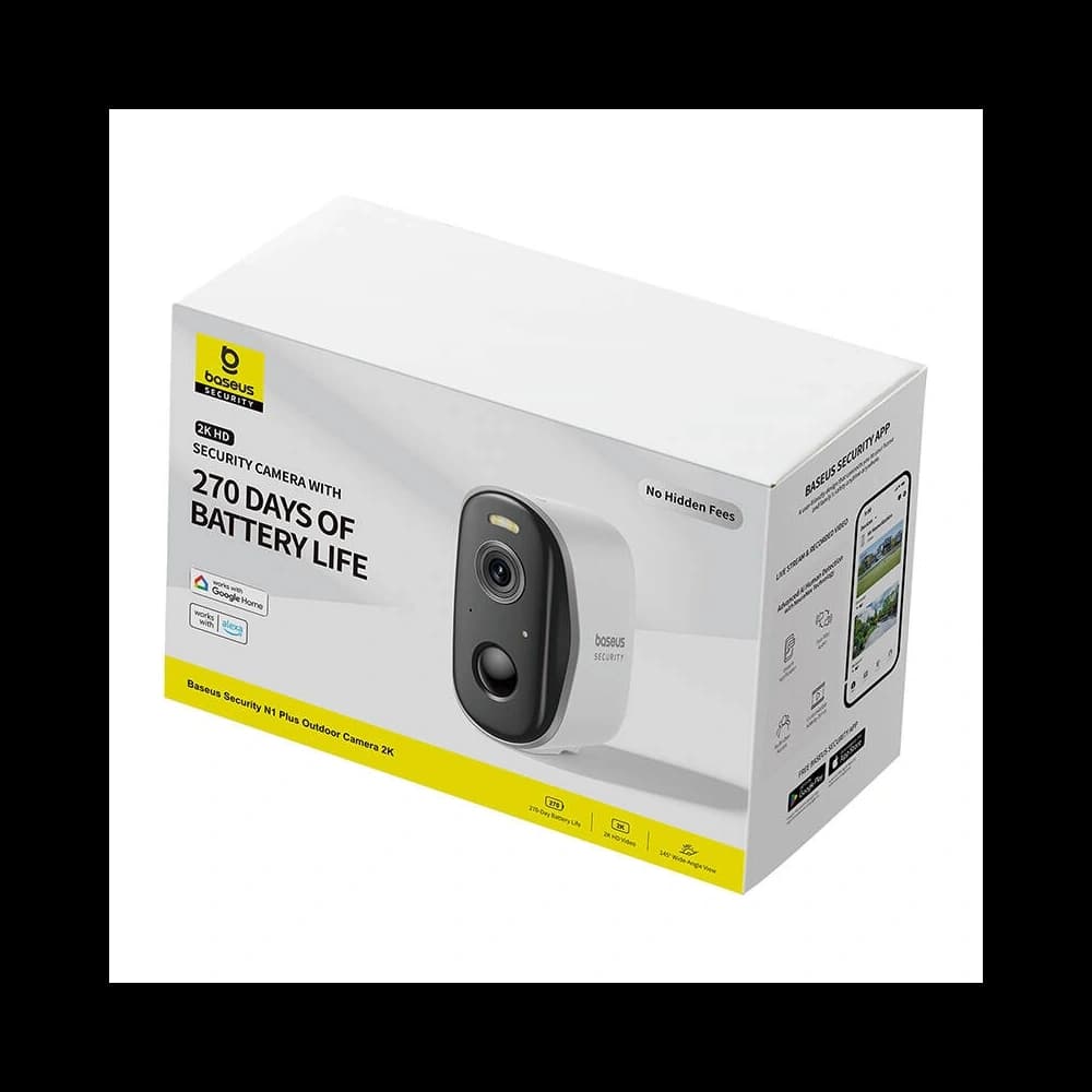 Baseus N1 Plus Außenkamera (Weiß) - 4