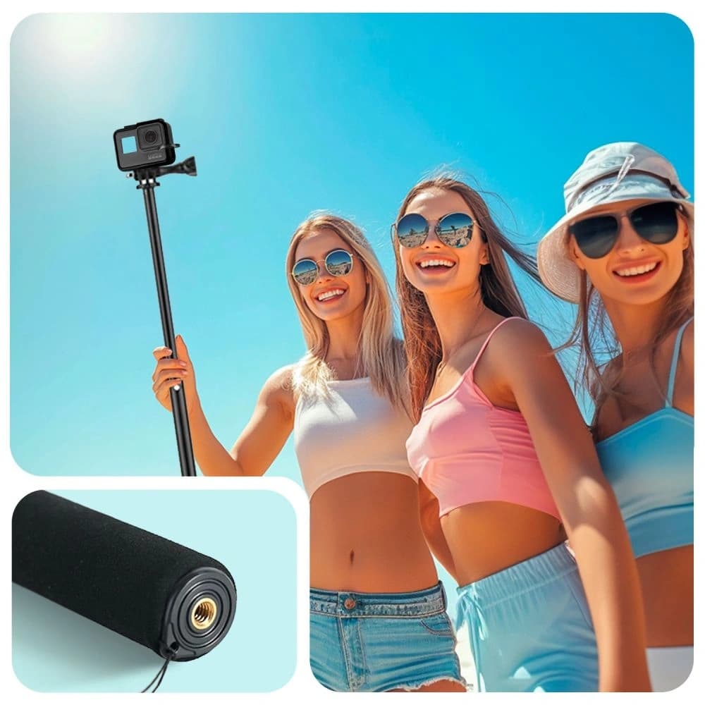 Tech-Protect GA100 Monopad & Selfie Stick GOPRO / DJI Black - 4