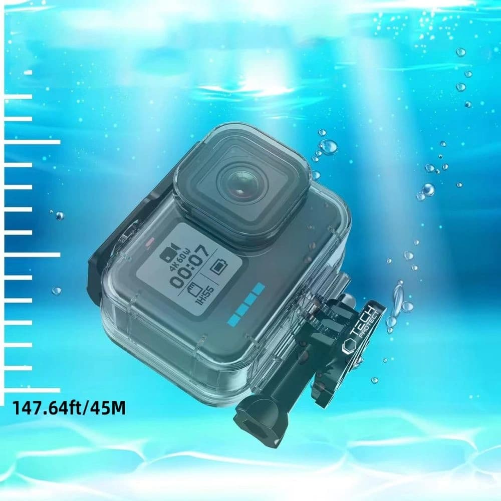 Tech-Protect GA200 Waterproof Case GOPRO Hero 9 / 10 / 11 / 12 / 13 Clear - 3