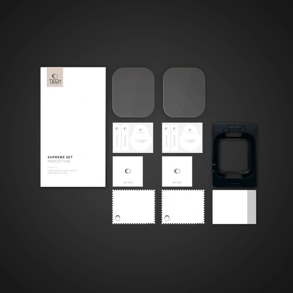 Folia HydroGel Tech-protect Supreme Set 2-Pack Apple Watch 10 (46 Mm) Klar - 5