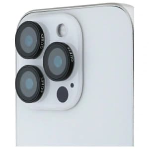 Guess GUCL163SAGK Apple iPhone 16 Pro / 16 Pro Max Objektivschutz Metall schwarz/black