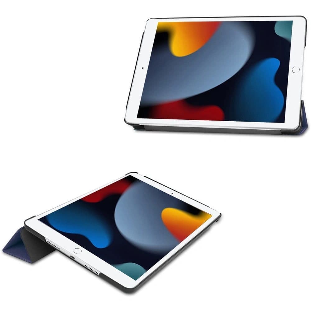 Bizon Case Tab Croc Apple iPad 9/8/7 10.2 2021/2020/2019 navy blau - 2