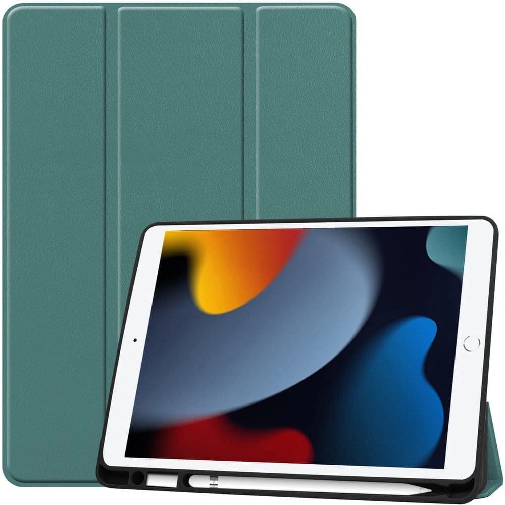 Bizon Case Tab Lizard Apple iPad 9/8/7 10.2 2021/2020/2019 dunkelgrün - 1