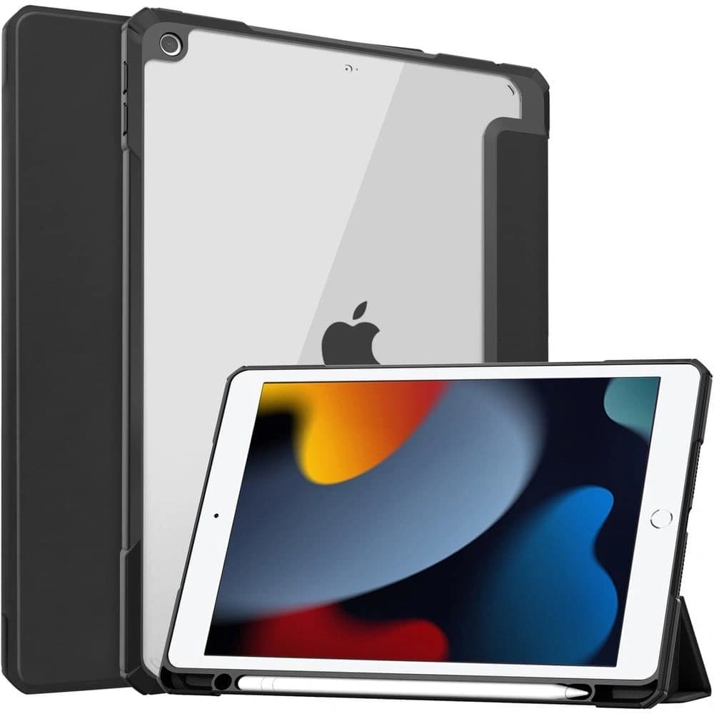 Bizon Case Tab Clear Matt Apple iPad 9/8/7 10.2 2021/2020/2019 schwarz - 1