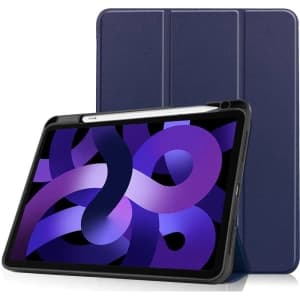 Etui Bizon Case Tab Lizard do Apple iPad Air 5 / Air 4 granatowe