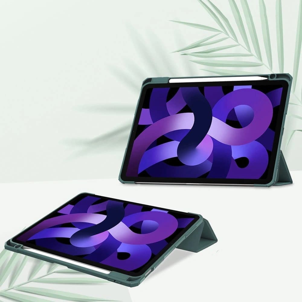 Etui Bizon Case Tab Clear Matt do Apple iPad Air 6 / Air 5 / Air 4 / iPad Pro 11 2018 ciemnozielone - 2