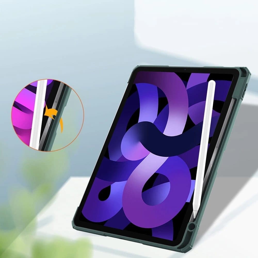 Etui Bizon Case Tab Clear Matt do Apple iPad Air 6 / Air 5 / Air 4 / iPad Pro 11 2018 ciemnozielone - 5